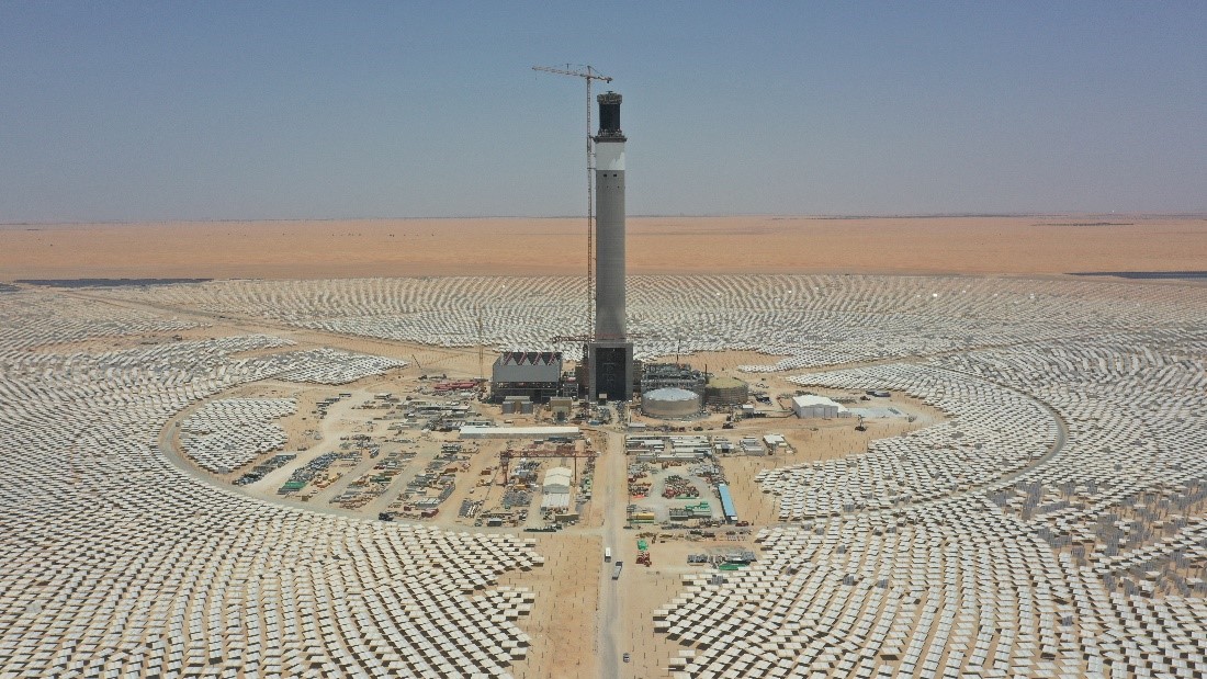 1.8 million m² of solar mirrors for one of the world’s largest renewable energy projects